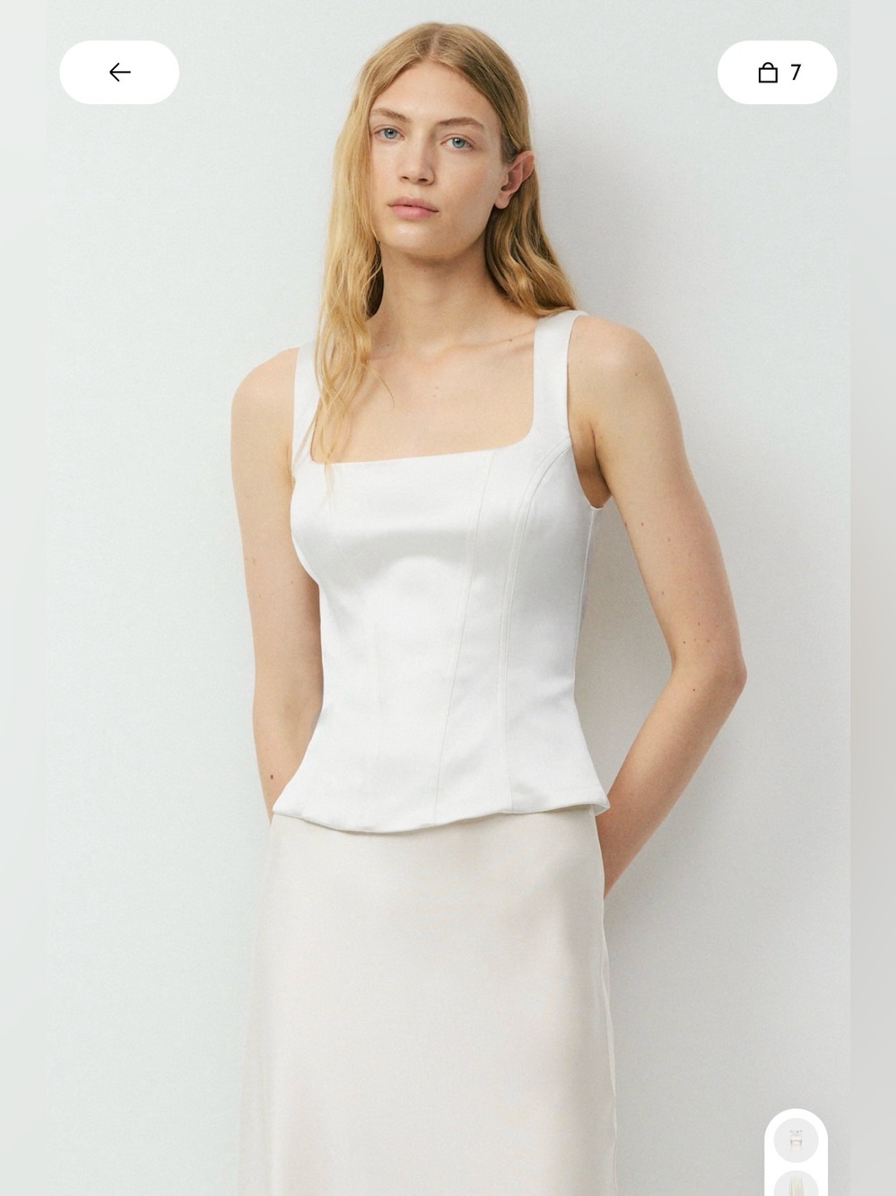 Aritzia | TEN Caprice Satin Bustier